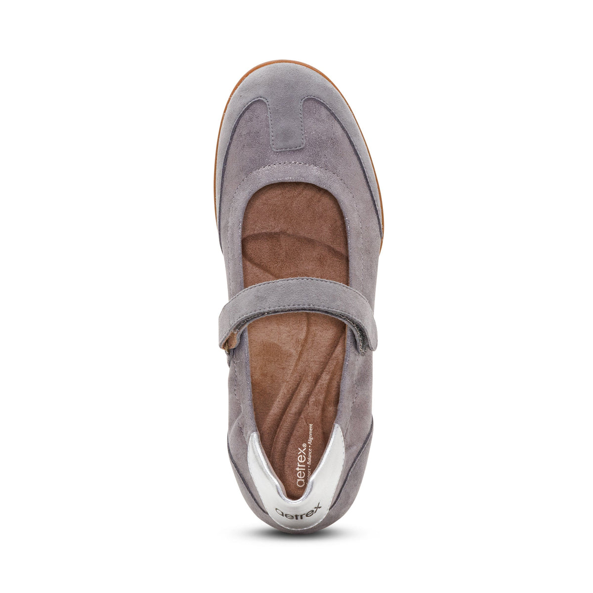 Aetrex Haley Mary Jane - Pewter