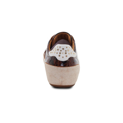 Aetrex Tess Arch Support Sneaker - Brown Snake
