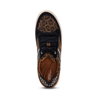 Aetrex Tess Arch Support Sneaker - Leopard
