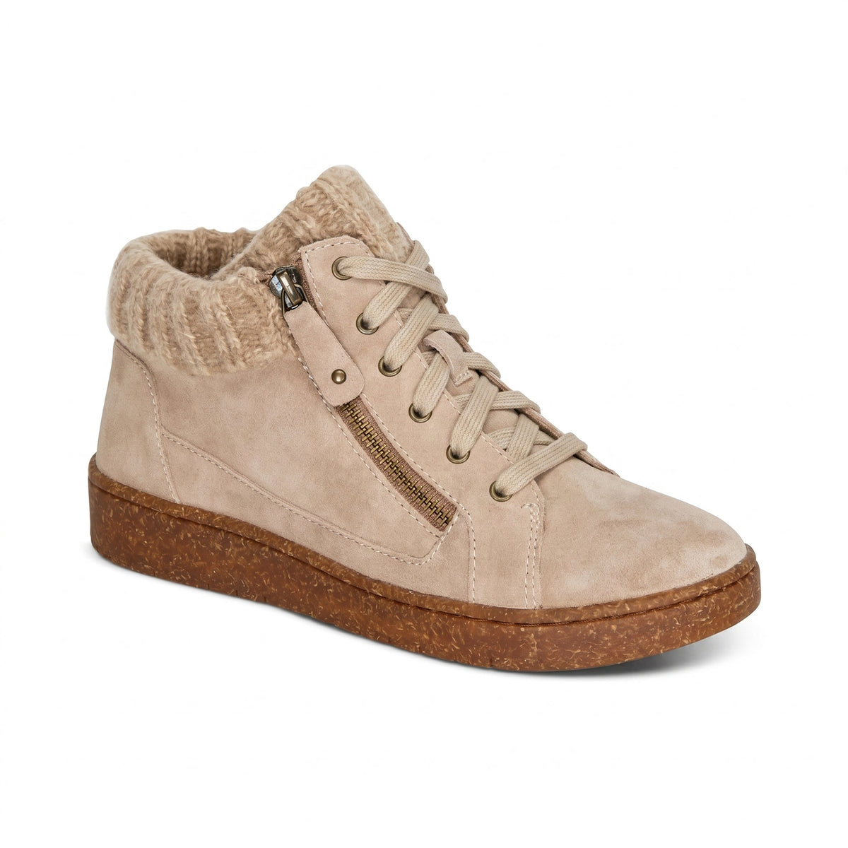 Aetrex Bonnie Arch Support Sneaker - Taupe