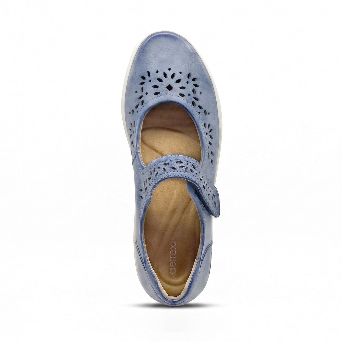 Aetrex Erica Casual Sneakers - Blue Cutout