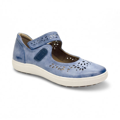 Aetrex Erica Casual Sneakers - Blue Cutout