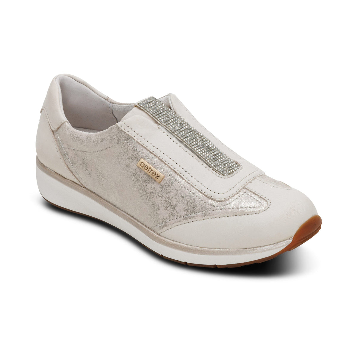 Aetrex Megan Arch Support Sneaker - Champagne