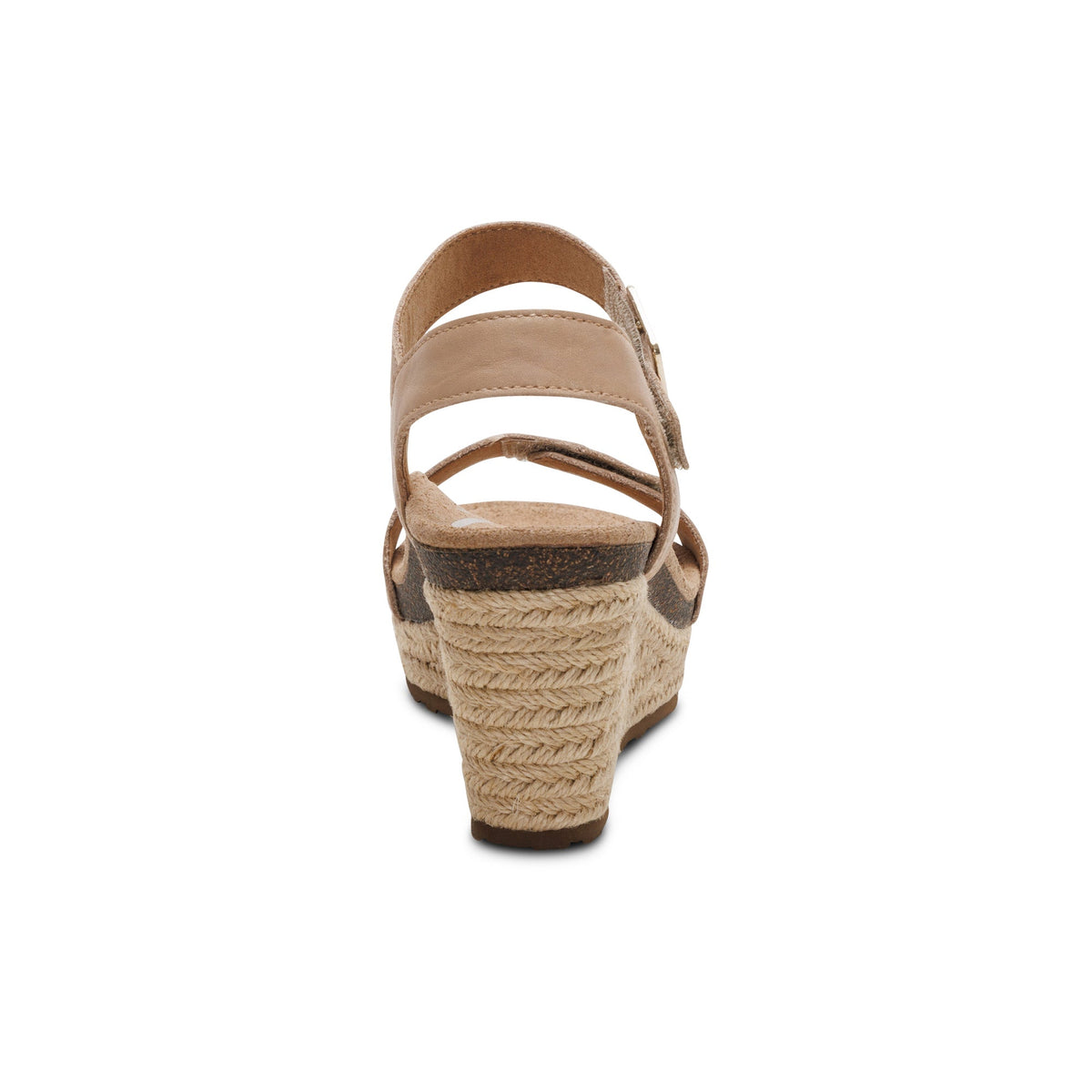 Aetrex Sydney Quarter Strap Espadrille Wedge - Bone