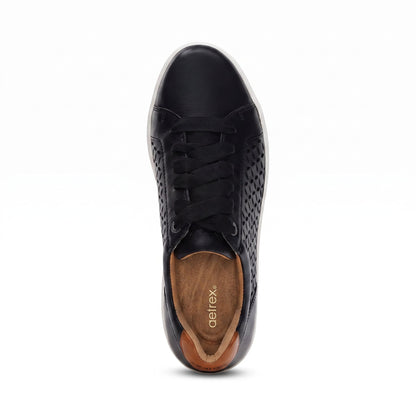 Aetrex Courtney Lace-up Sneaker - Black Cutout