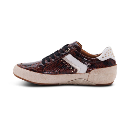 Aetrex Tess Arch Support Sneaker - Brown Snake